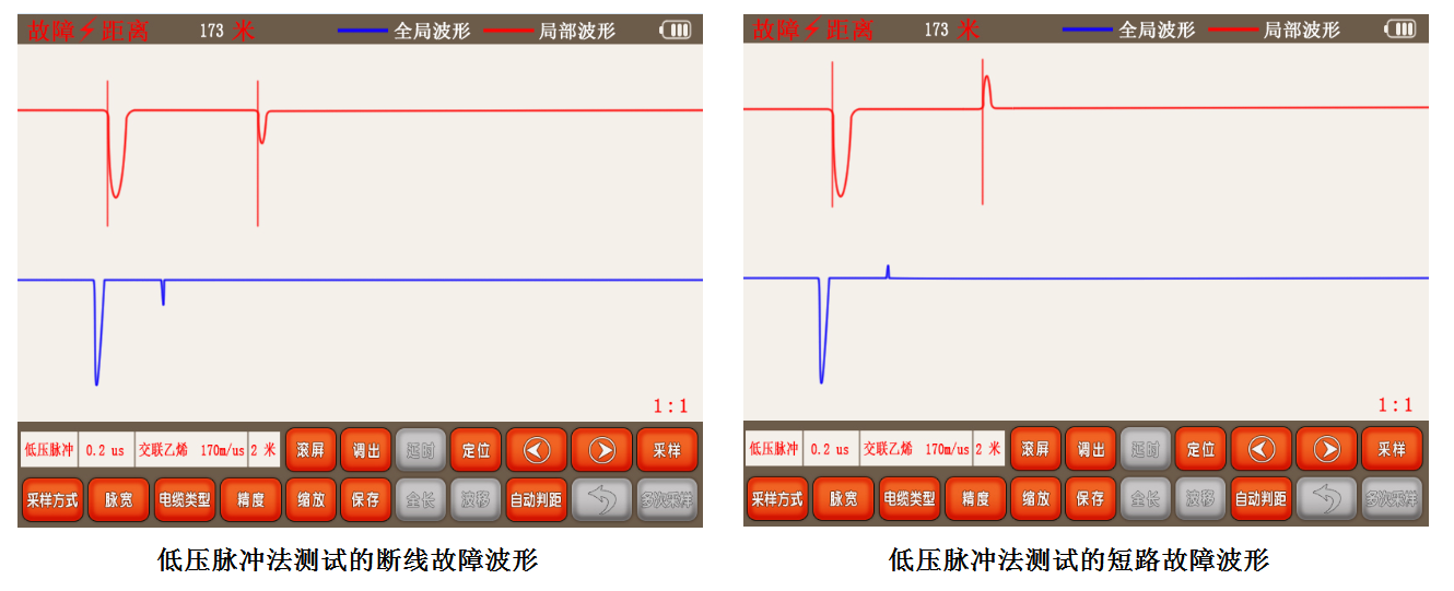 GDBN-C2000電纜故障測試儀低壓脈沖法顯示波形