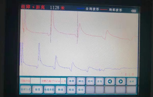 電纜故障測(cè)試閃絡(luò)波形