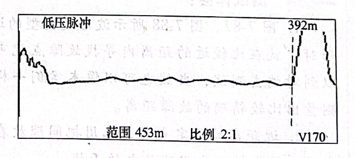 圖24-2 電纜全長(zhǎng)波形 